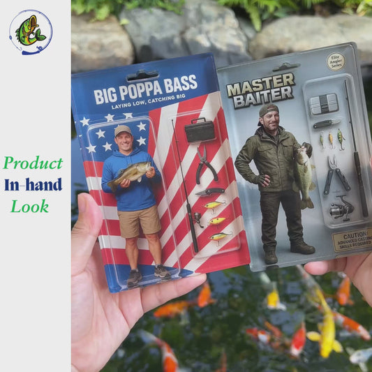 A Boy Loves Fishing - Custom Face & Name Acrylic Plaque