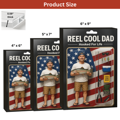 Reel Cool Dad Figure Acrylic Block - USA Version